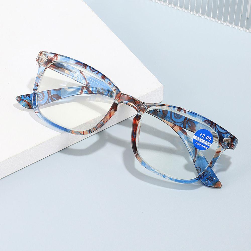Mắt Kính Đọc Sách Gọng Vuông Bằng Nhựa Resin Chống Bức Xạ Ánh Sáng Xanh Thời Trang Cho Nữ
