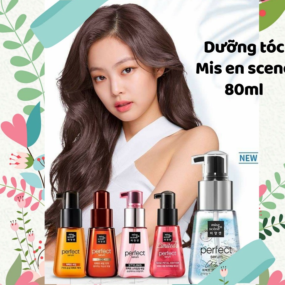[MẪU MỚI] Tinh Chất Dưỡng Tóc Mise En Scene Perfect Serum 80ml - Dầu Dưỡng Phục Hồi Tóc Hư Tổn