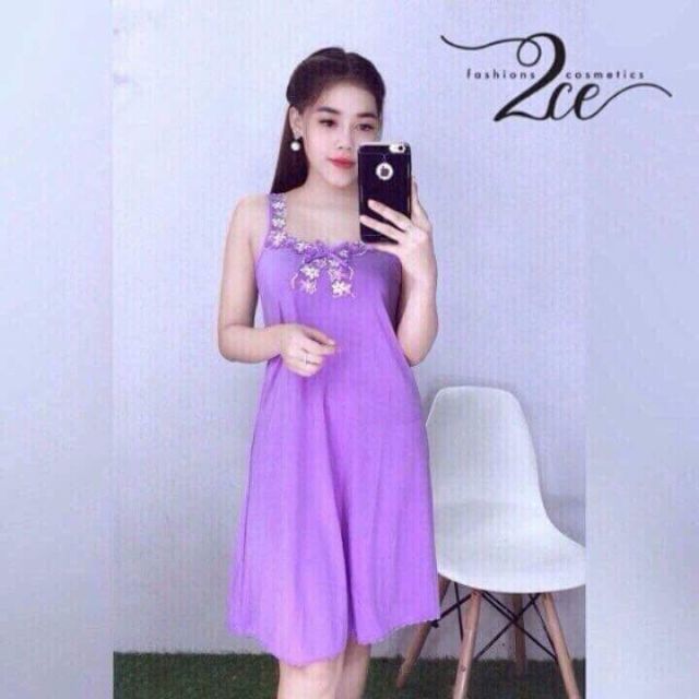 Đầm ngủ thun lạnh Size 3 từ 65_75kg