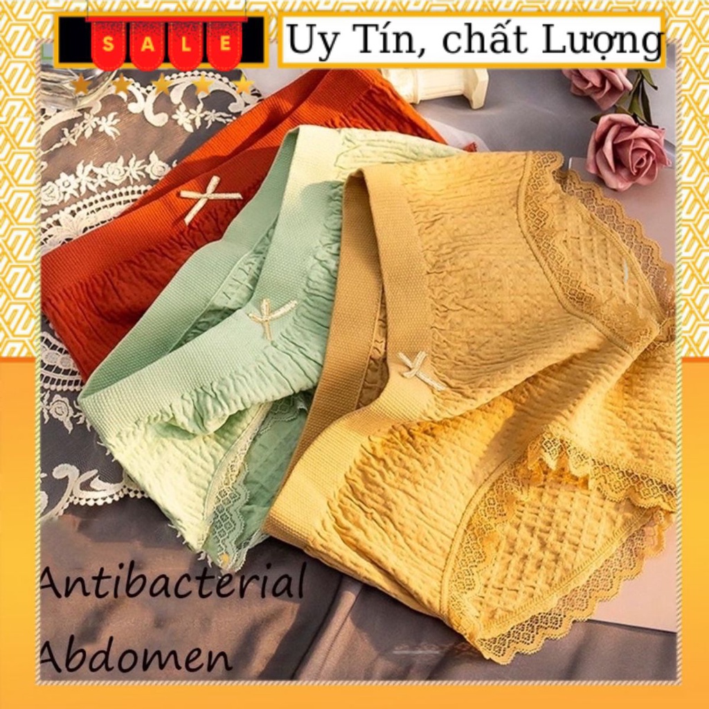 Quần Lót Nữ Cotton Đính nơ Màu Trơn Mềm Mịn Nâng mông kháng khuẩn tôn dáng