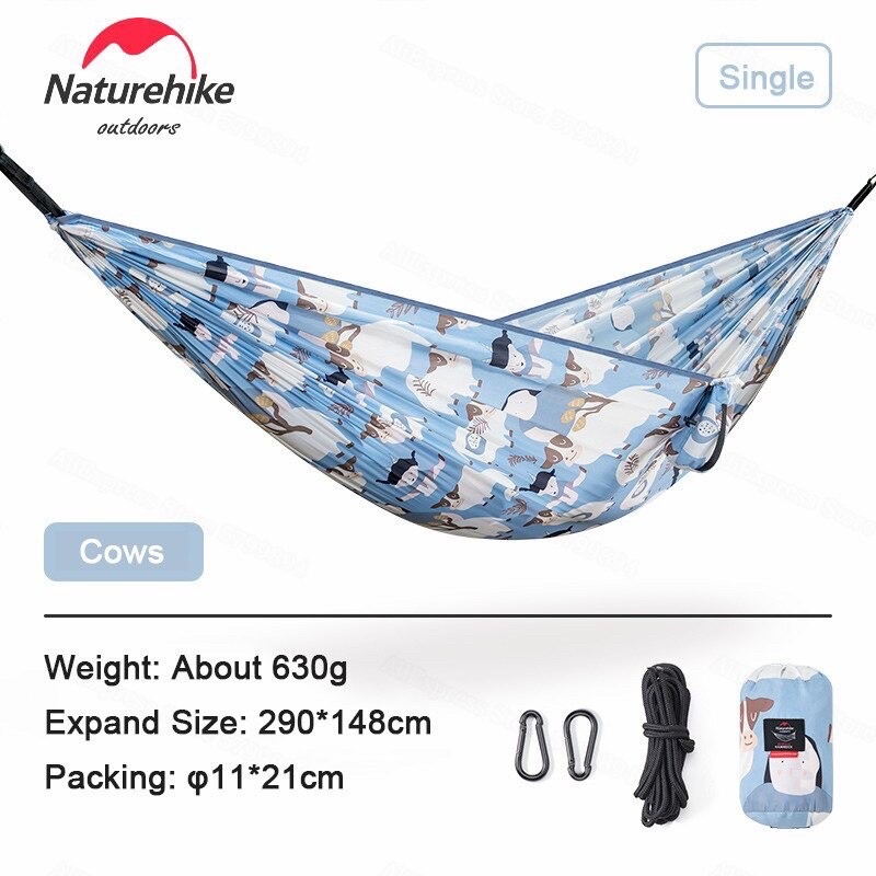 Võng du lịch gấp gọn siêu nhẹ họa tiết Naturehike NH21DC004