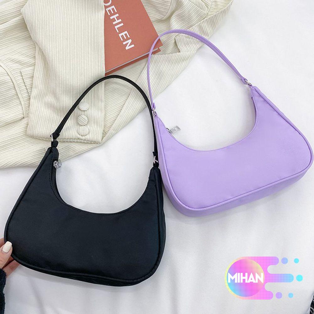 MIHAN1 New Casual Bag Casual Underarm Bags Nylon Shoulder Bag Cosmetic Lady Women Fashion Tote Bags Handbags/Multicolor