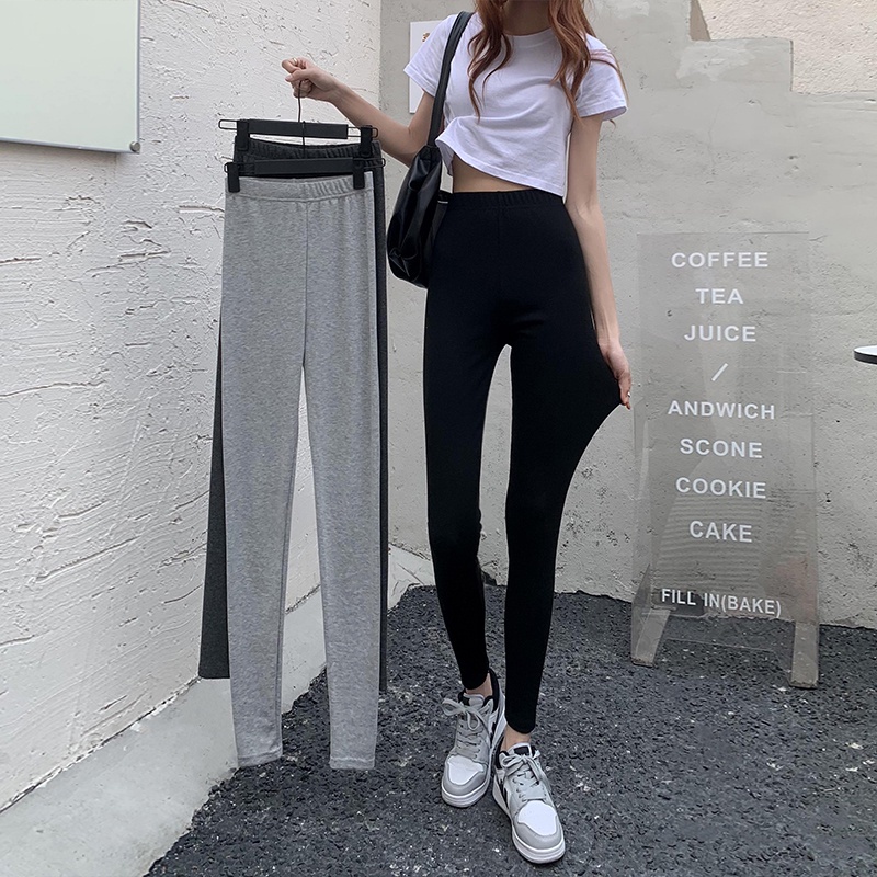 Quần Legging Thể Thao Lưng Thun Co Giãn Màu Xám Nhạt Cho Nữ | BigBuy360 - bigbuy360.vn