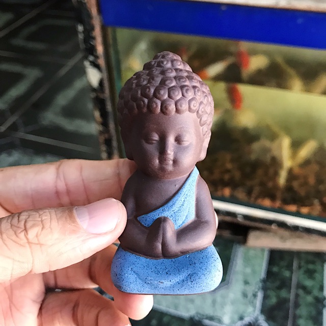BỘ 4 TƯỢNG PHẬT TRANG TRÍ HỒ CÁ NON BỘ CAO 8CM RỘNG 4CM