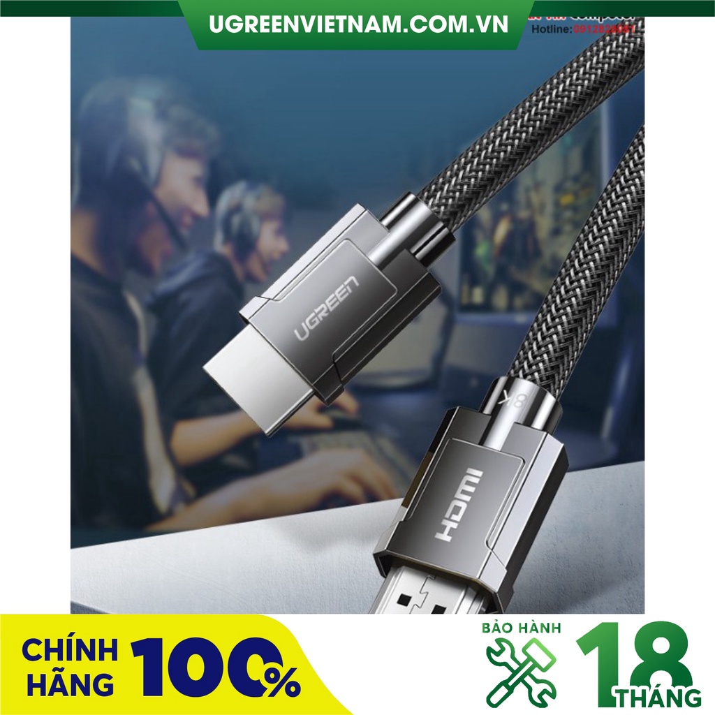 Cáp HDMI 2.1 Ugreen 70321 dài 2M độ phân giải 8K/60Hz Cao Cấp