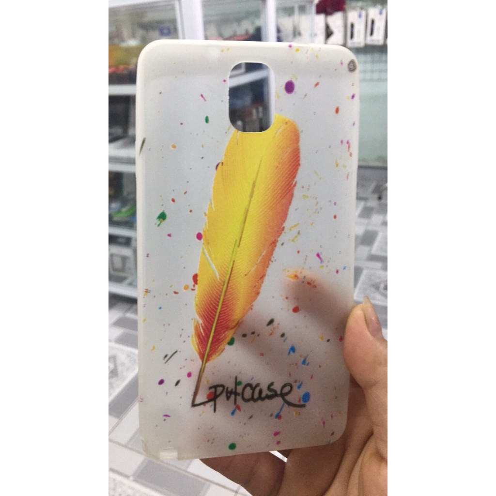ốp dẻo hình lá 3d cho dòng máy samsung galaxy note 3..