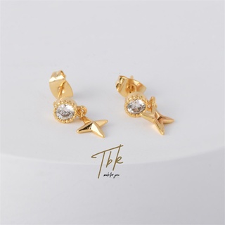 Set 3 Đôi Bông Tai Mạ Vàng 18k 149e