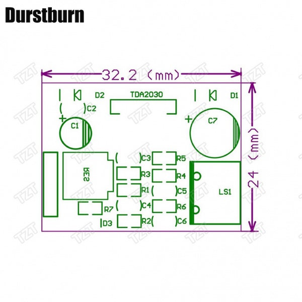Set 5 Mô Đun Khuếch Đại Âm Thanh TDA2030 TDA2030A 6-12V