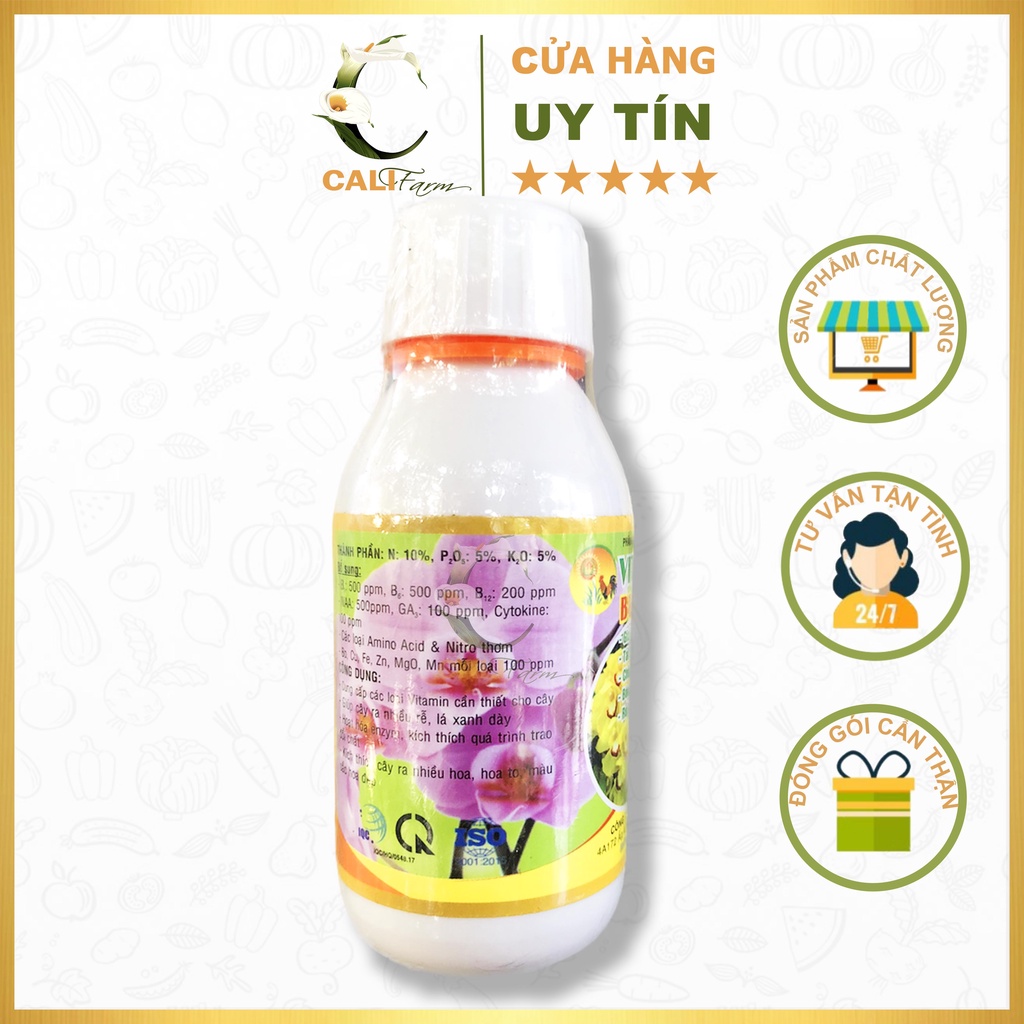 Phân Bón VITAMIN 3B chứa 3 loại vitamin B1-B6-B12 rất tốt cho Lan, Hoa Kiểng 100ml