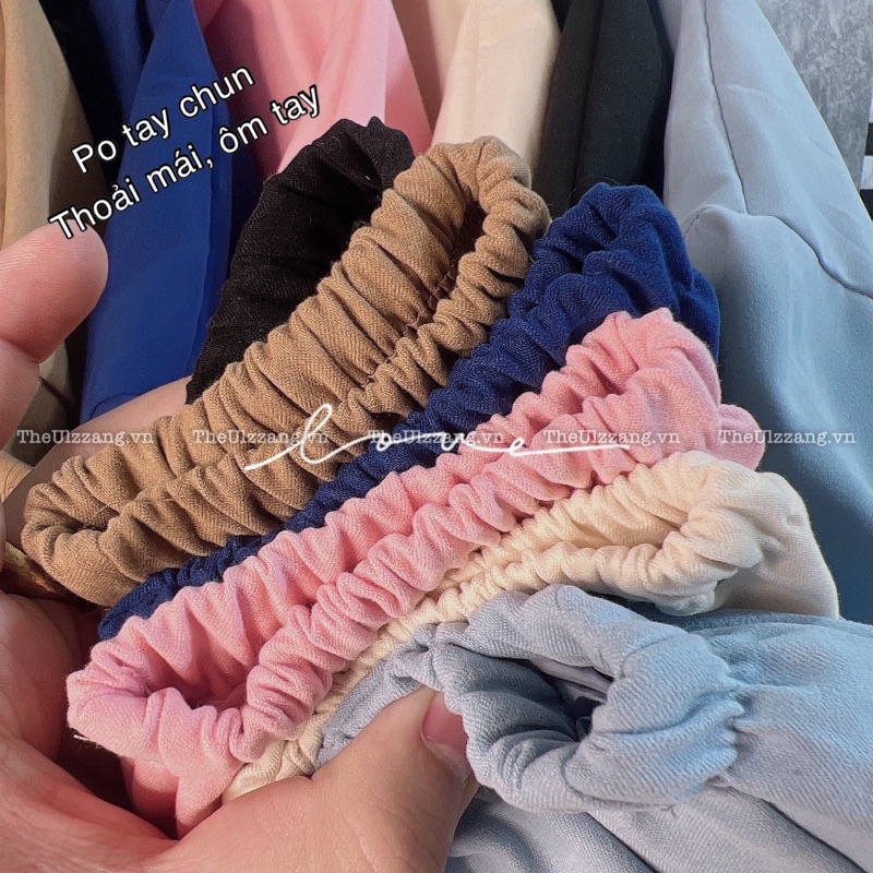Áo Khoác Quảng Châu Da Lộn 2 Lớp Khóa Zip CC Form Rộng Dơi Tay Phồng Trơn 2 Túi Hộp - DL2011