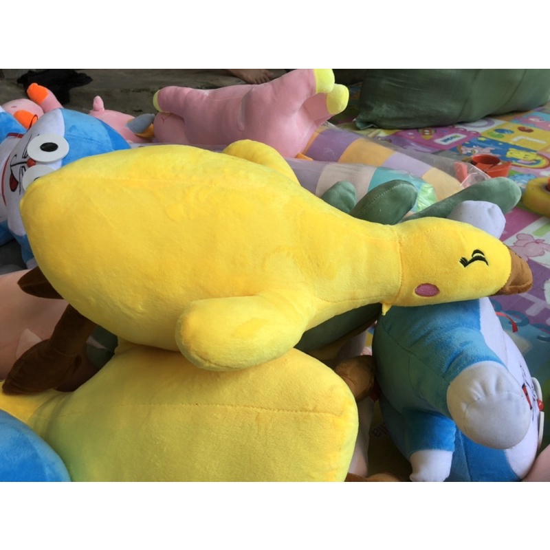 Gối ôm con vịt, gấu bông con vịt trầm cảm, vịt vàng thú bông size 45cm