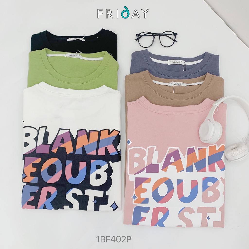 Áo phông chữ blank eouber Friday | BigBuy360 - bigbuy360.vn
