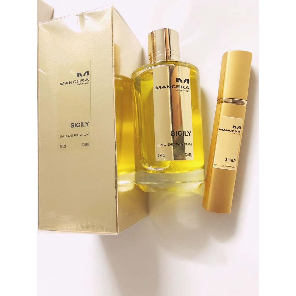 mẫu thử nước hoa mancera sicily 10ml dạng xịt