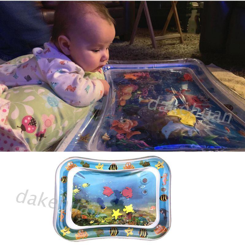 DK* New Baby Toys Inflatable Tummy Time Water Play Mat Activity Center For Infants Toddlers Boys Girls Newborn Gift