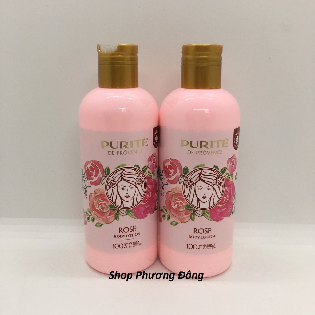 (Chính hãng) Sữa Dưỡng Thể PURITE PROVENCE Chiết Xuất Hoa Anh Đào và Hoa Hồng 250ml