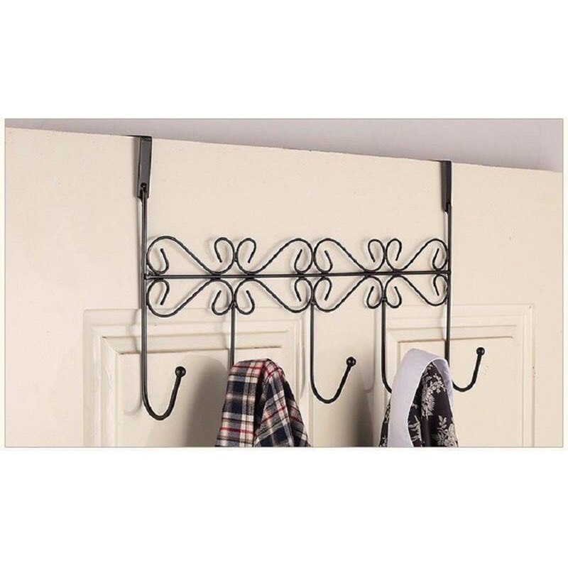Móc treo đồ, móc treo quần áo sau cửa, khung thép chắc chắn