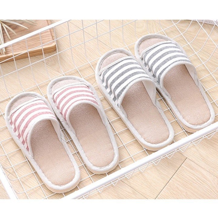 Dép Vải Đi Trong Nhà Kẻ Sọc Hàn Quốc 1809 Tổng Kho Sỉ VP88