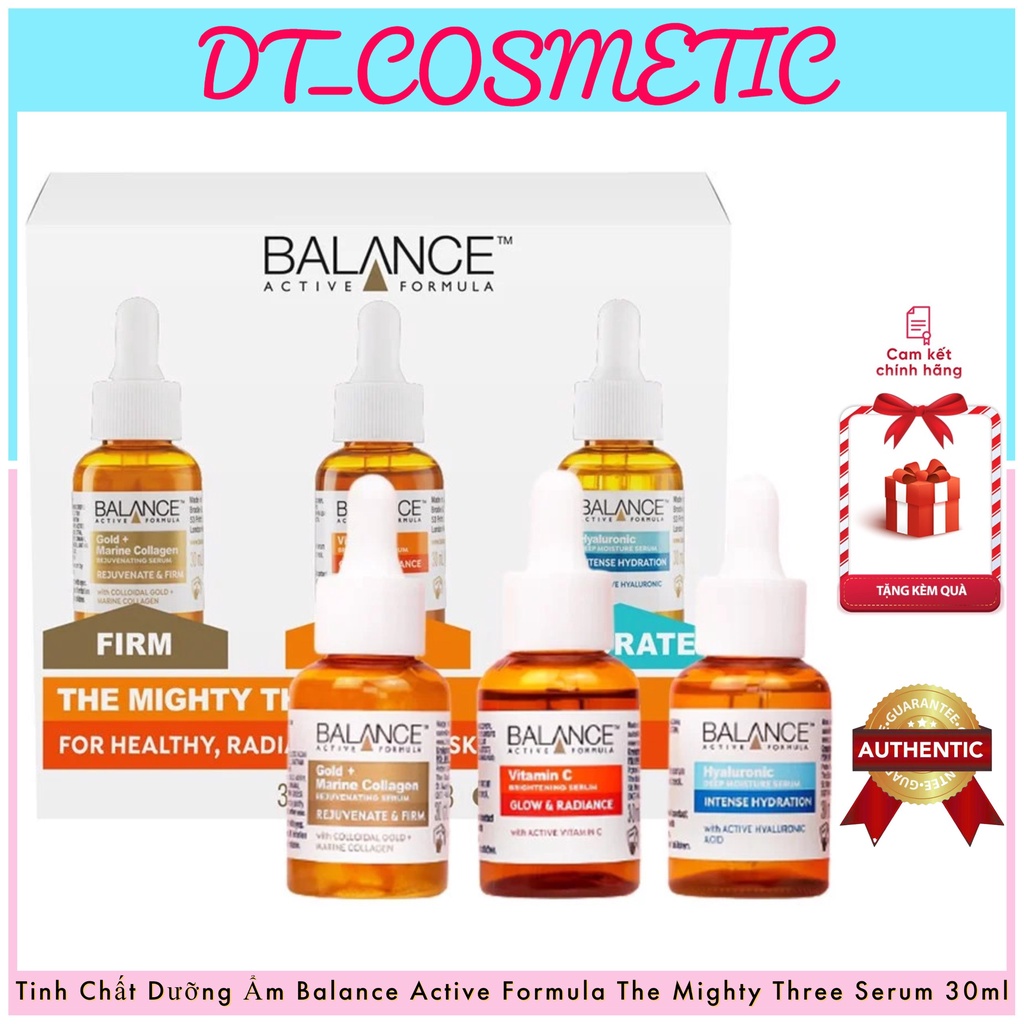 Serum dưỡng ẩm Balance Active Formula The Mighty Three , Tinh chất mờ thâm Vitamin C 30ml