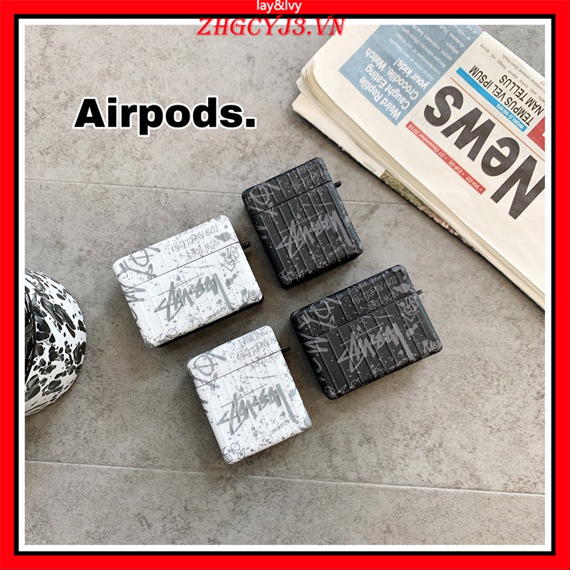 Vỏ Bảo Vệ Hộp Sạc Tai Nghe AirPods 1 2 3 Pro Bằng Silicon Họa Tiết Hoạt Hình Stucci Graffiti Dễ Thương