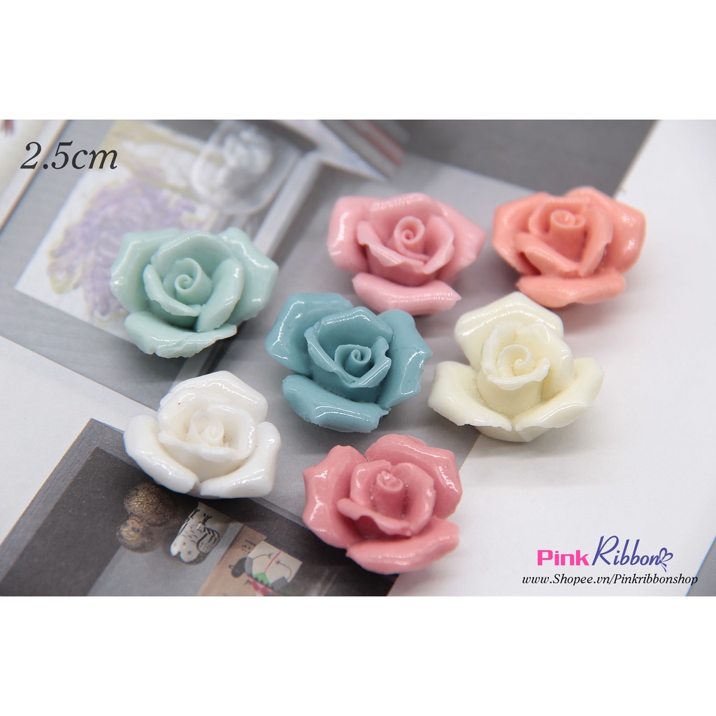 SET 5C - Hoa gốm sứ cao cấp kích thước 2.5cm