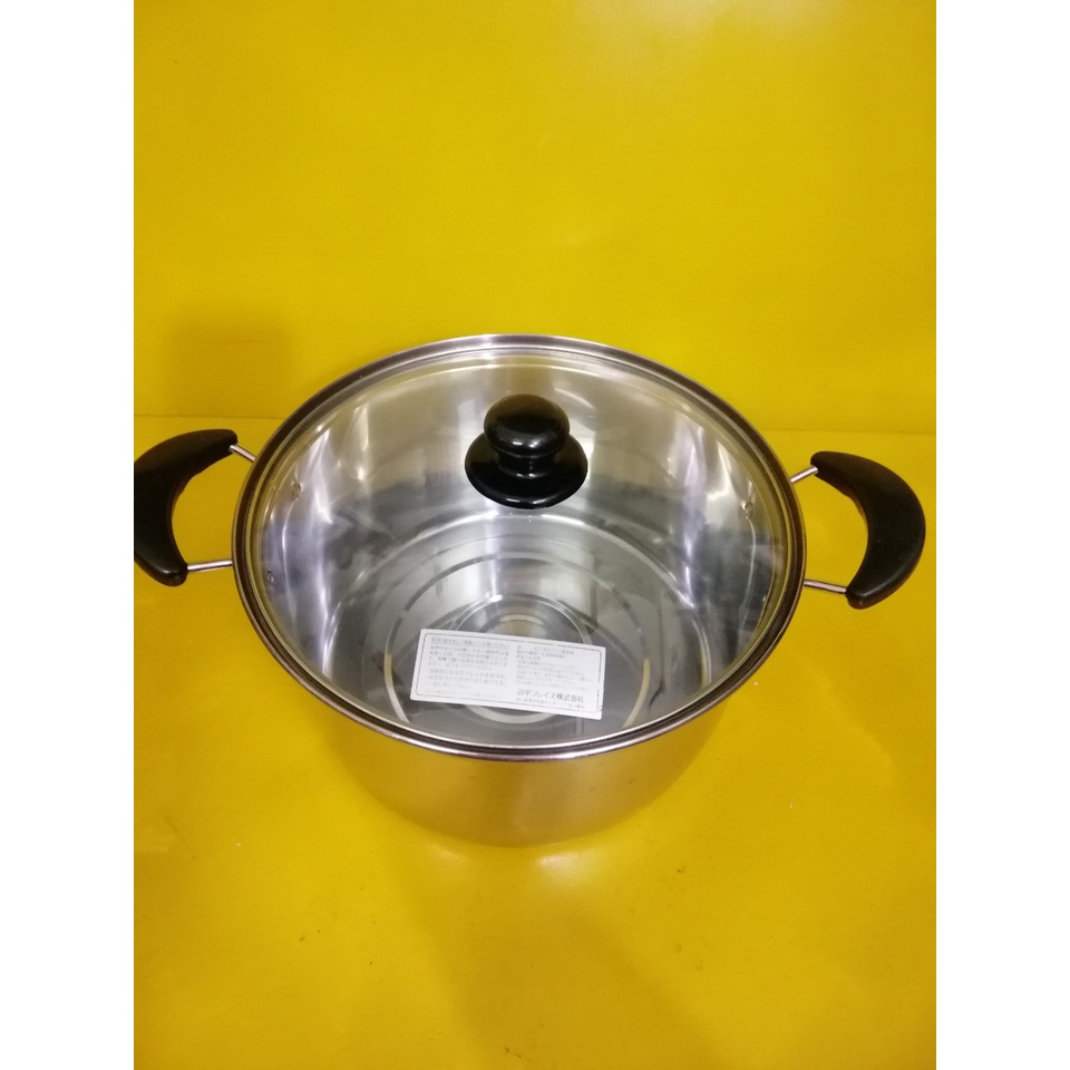 Nồi inox nội địa Nhật, size 28cm, cao 15cm (246), dùng được bếp từ