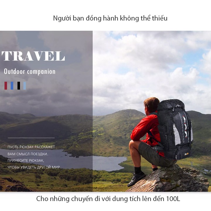 Balo dã ngoại du lịch trekking hiking B100L