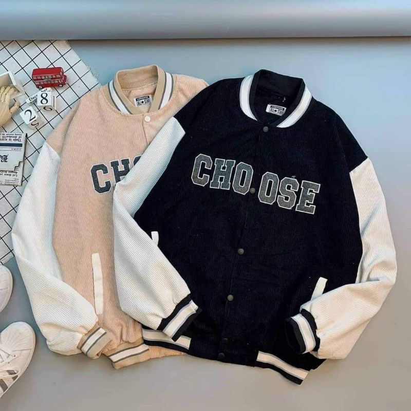 Áo Khoác Bomber thêu Choose