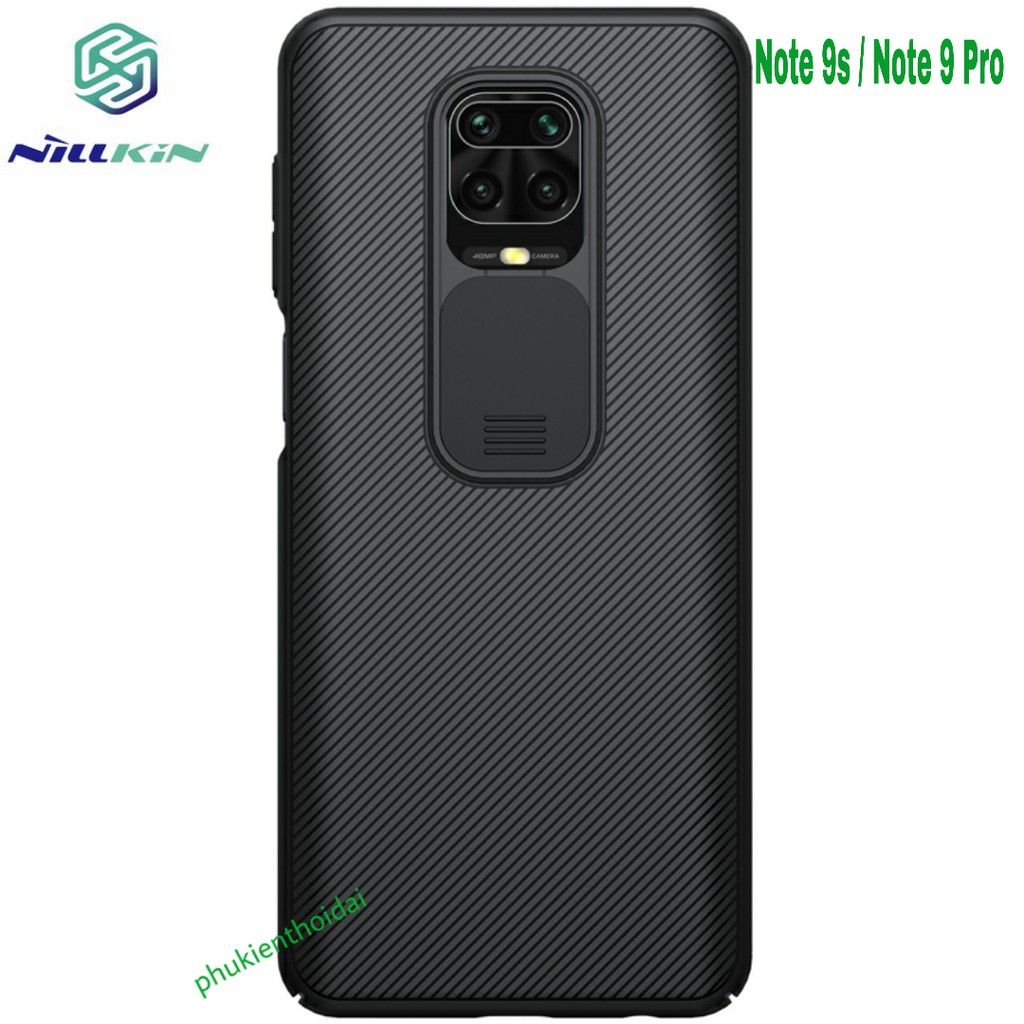 Ốp lưng Redmi Note 9s / Note 9 Pro / Note 10 / Note 10 Pro hiệu Nillkin che camera nhựa mỏng vân Carbon cao cấp