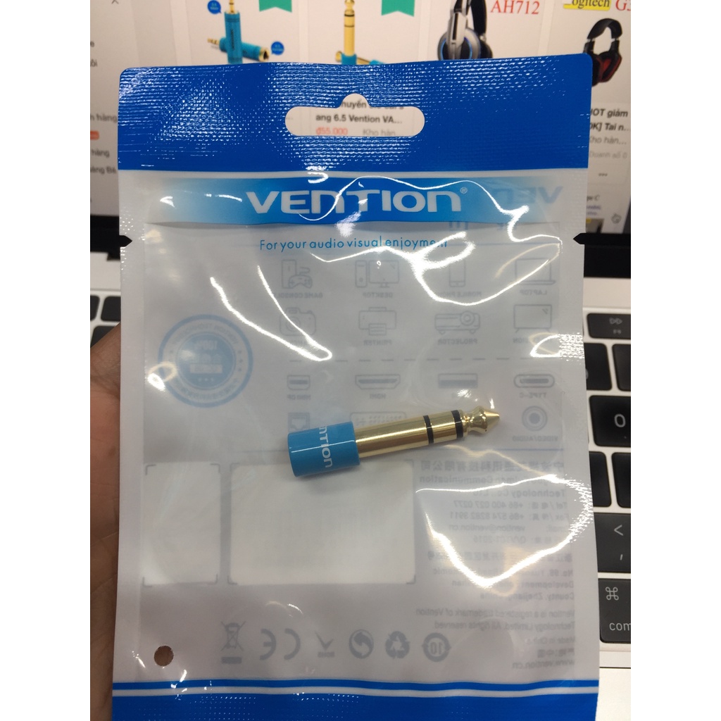 Jack chuyển 6.5 sang lỗ cắm 3.5 Vention VABS01