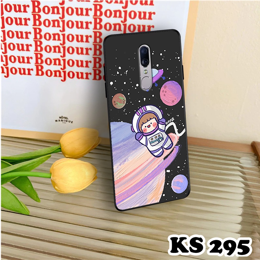 Ốp lưng Oppo F11 - Oppo F11 Pro - Ốp in hình Ngân hà &amp; Roro Jumb - Lưng nhám viền TPU
