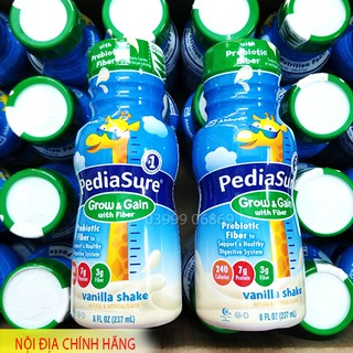 Sữa nước Pediasure Prebiotic Fiber chất xơ vani 237ml Mỹ
