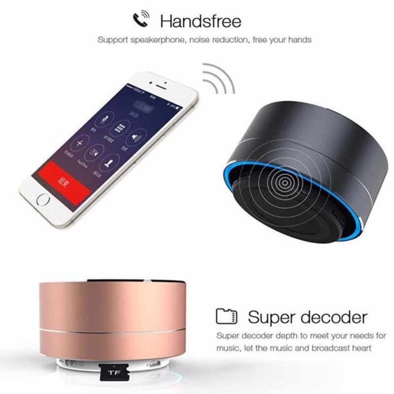 Loa Bluetooth A10 Âm Thanh Siêu Trầm Cho Điện Thoại / Máy Tính