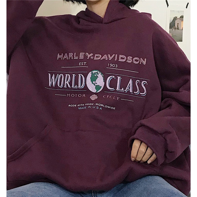 [áo hoodie nữ form rộng] áo sweater nữ form rộng có mũ mặc nhà đi chơi thời trang ulzzang hàn quốc | BigBuy360 - bigbuy360.vn