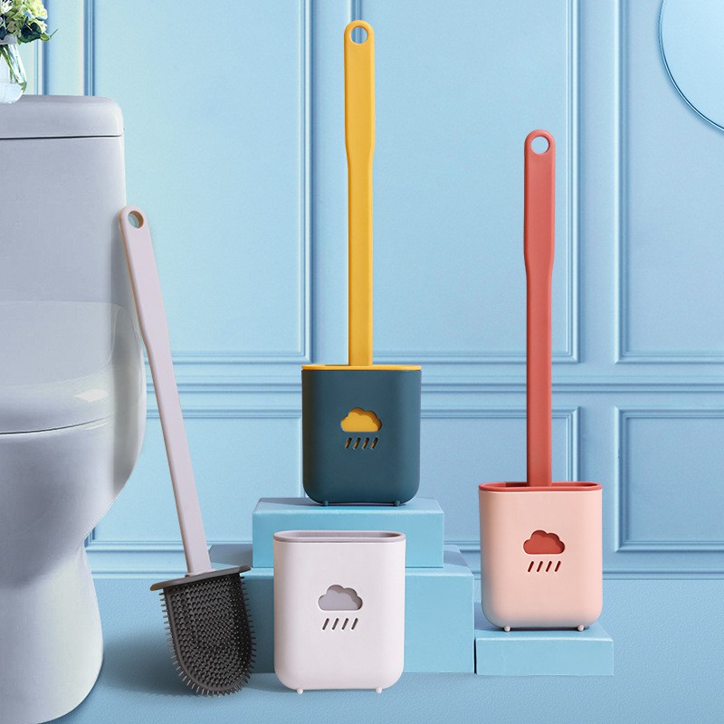 Cọ vệ sinh toilet bồn cầu dán tường bằng silicon siêu sạch mã cọ 1