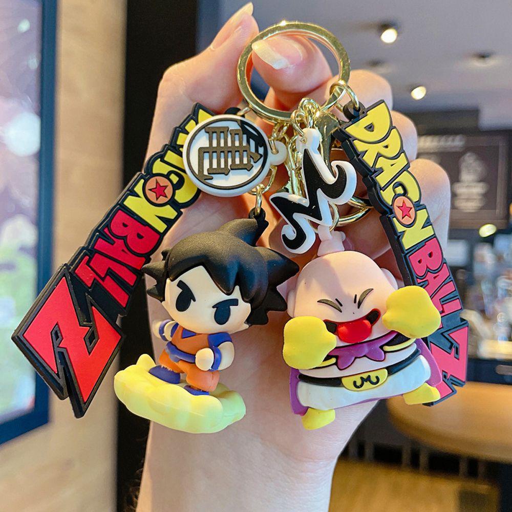 Móc Khóa Hình Vegeta IV Son Goku Hoạt Hình Độc Đáo Giá Đỡ