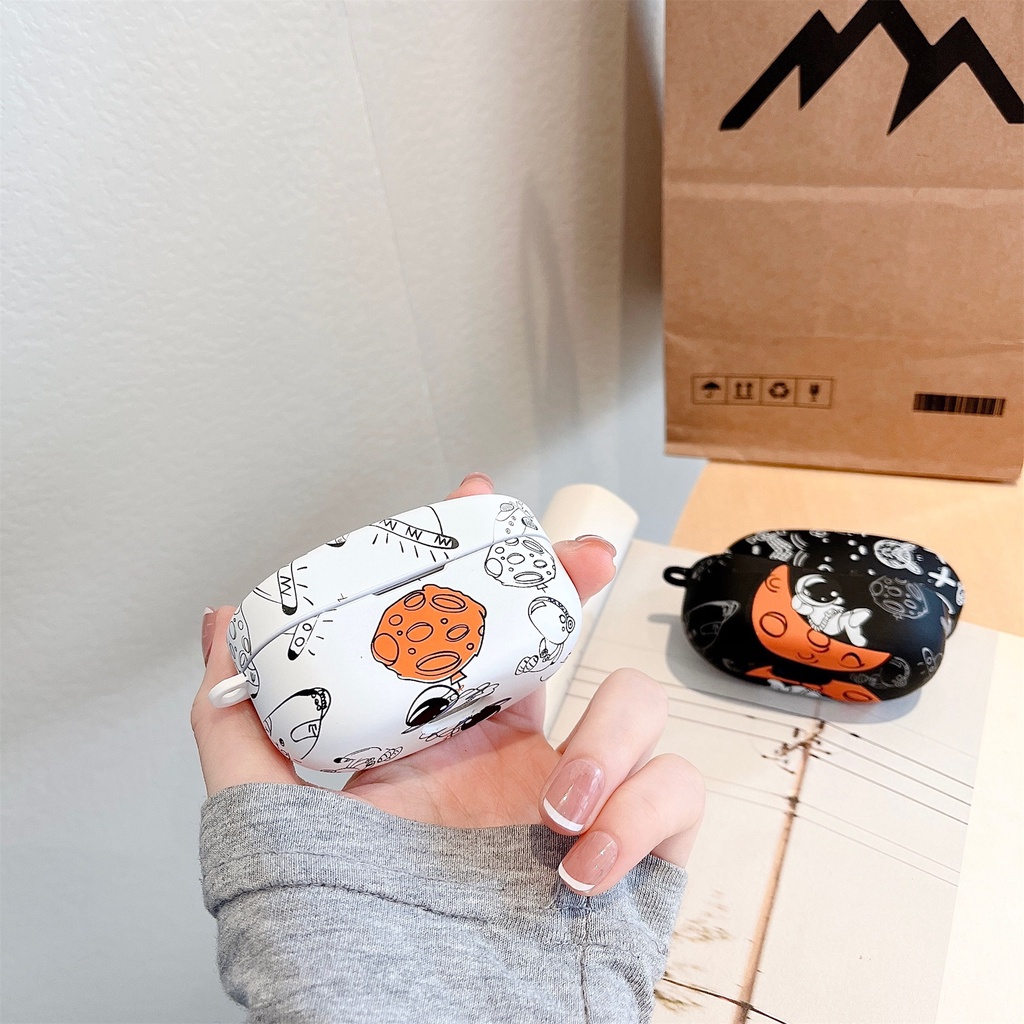 Vỏ Bảo Vệ Hộp Sạc Tai Nghe Bluetooth Không Dây Sony WF-1000XM4 Bằng PC Cứng Mặt Nhám Hình Phi Hành Gia/Thỏ Dễ Thương