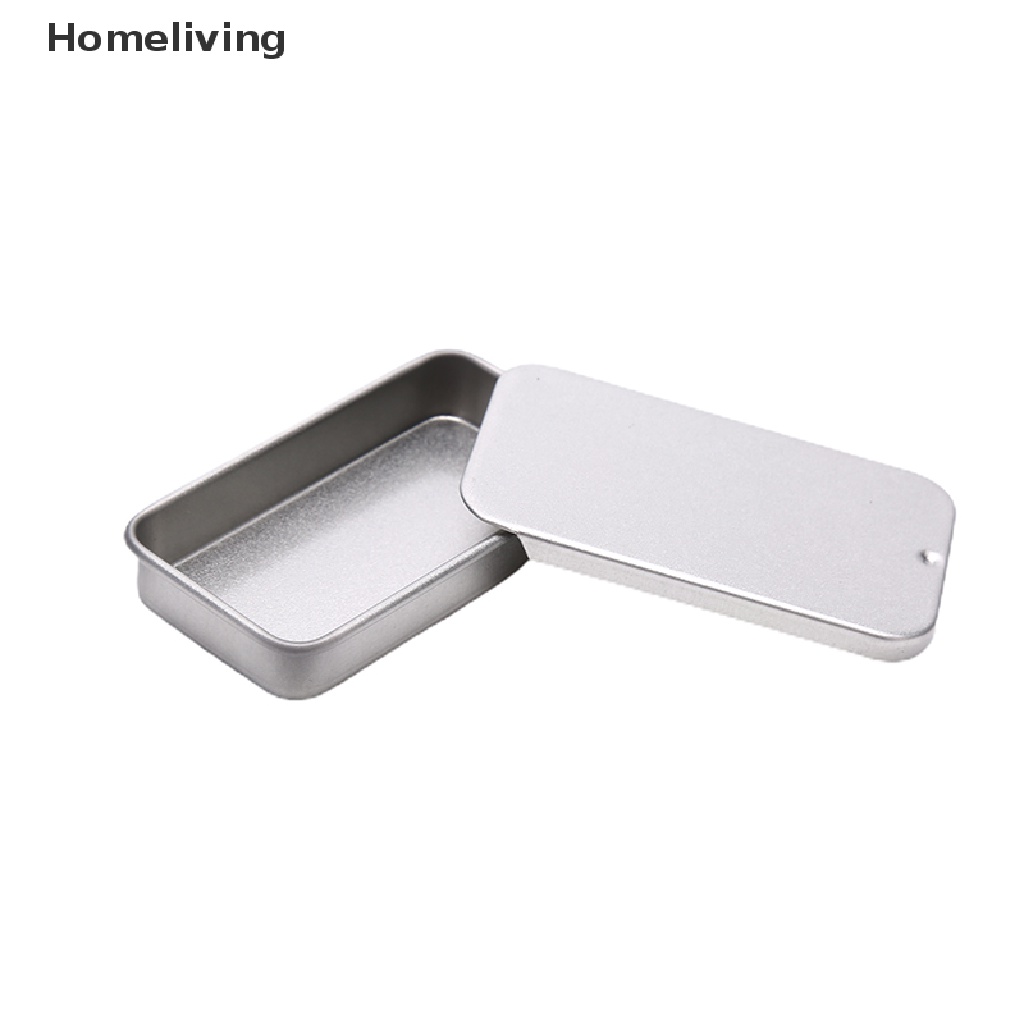 Bộ 3 Hộp Thiếc Đựng Thuốc / Trang Sức Có Nắp Trượt Tiện Dụng