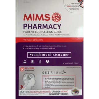 Sách Mims pharmacy Cẩm nang nhà thuốc thực hành 2019