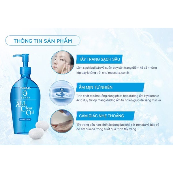 DẦU TẨY TRANG SENKA ALL CLEAR OIL