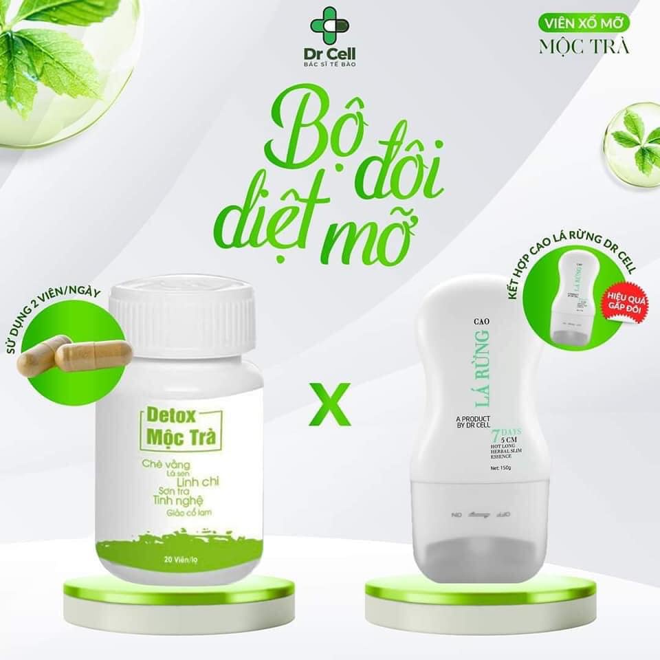 Viên detox xổ mở mộc trà drcell hỗ trợ detox cơ thể làm đẹp da hộp 20 viên - SAN33