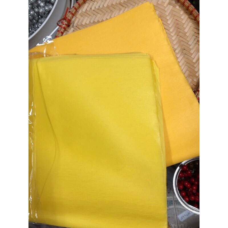 Giấy mếch lụa gói hoa, làm oản tài lộc khổ 60*60cm đủ màu, hàng đẹp và sẵn kho