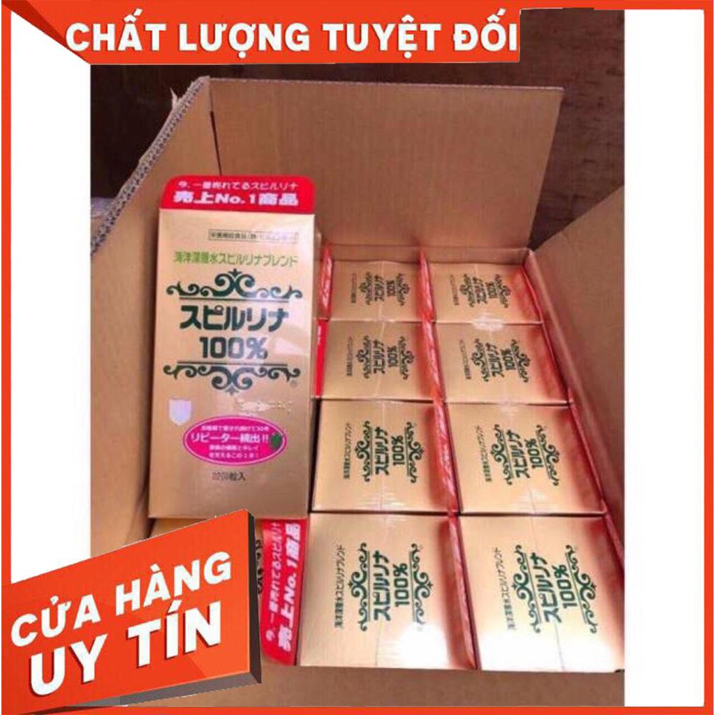 Video mua hàng Tảo xoắn spirulina Nhật Bản, Tảo xoắn tem đỏ spirulina Nhật Bản 2200 viên