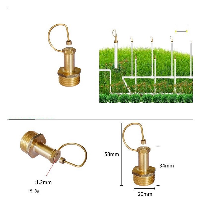 Béc phun sương dùng lắp hệ thống tưới cây tự động chất liệu đồng thau tưới hoa lan, vườn rau...