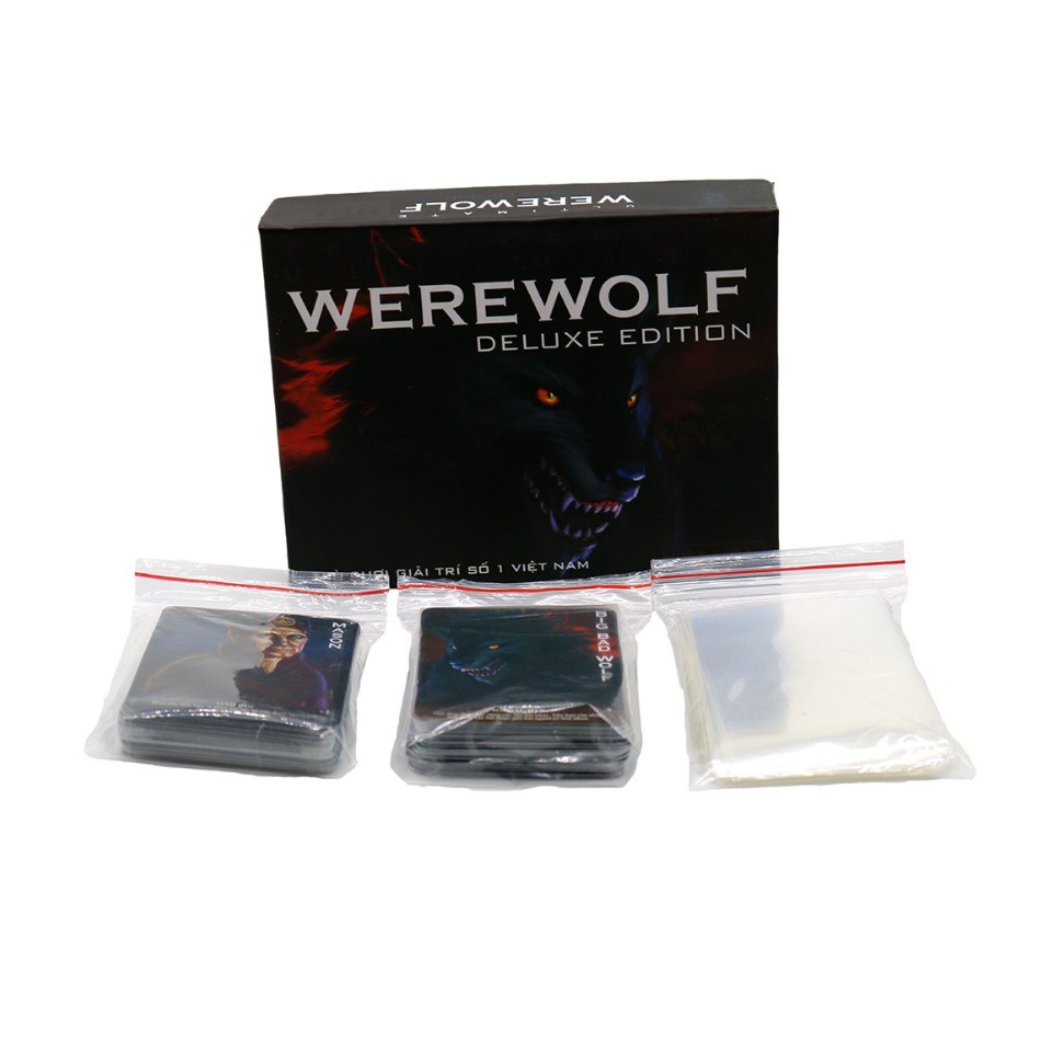 Combo Bài Ma Sói Ultimate Deluxe Việt Hóa Và 1 Xấp Bảo Vệ Bọc Bài