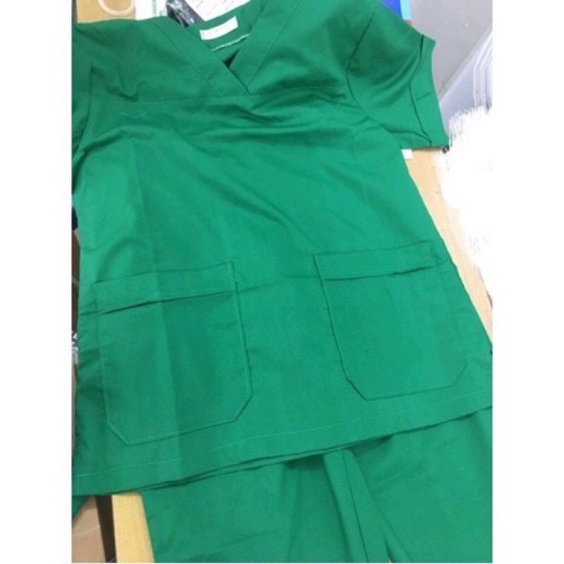 Bộ quần ao phẫu thuật xanh