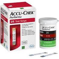 QUE THỬ ĐƯỜNG HUYẾT ACCU CHECK PERFORMA 25 QUE