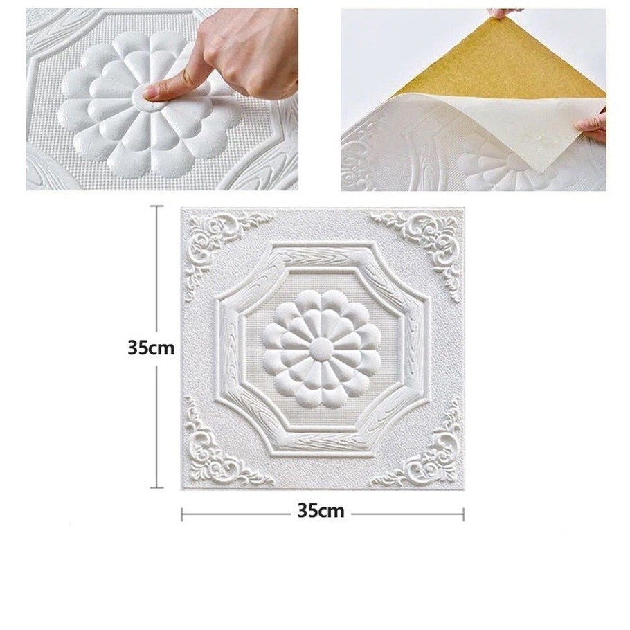 Giấy Dán Trần Nhà Trang Trí 3d Chống Nước Chống Ẩm Chịu Được Nhiệt Độ Cao