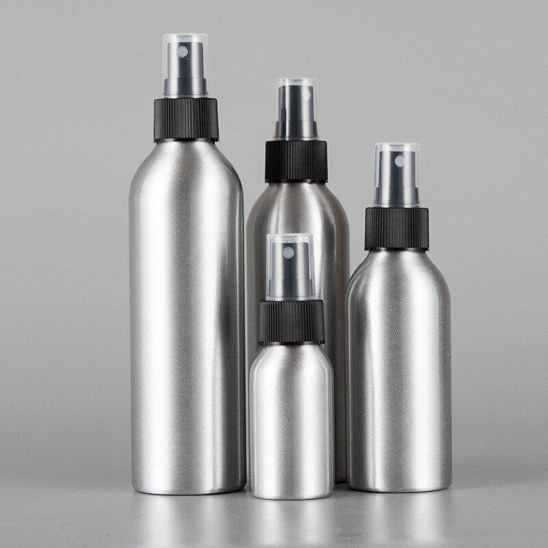 Chai nhôm bạc 50ml, 100ml đầu xịt phun sương