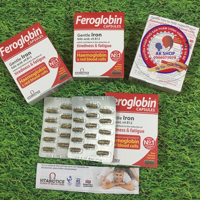 Viên sắt Feroglobin hàng chính hãng UK