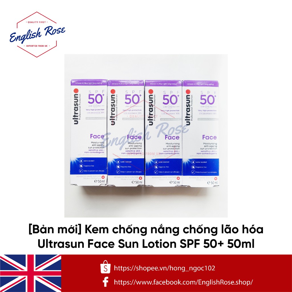 Kem chống nắng ULTRASUN chống lão hóa cho da nhạy cảm SPF 30 và SPF 50